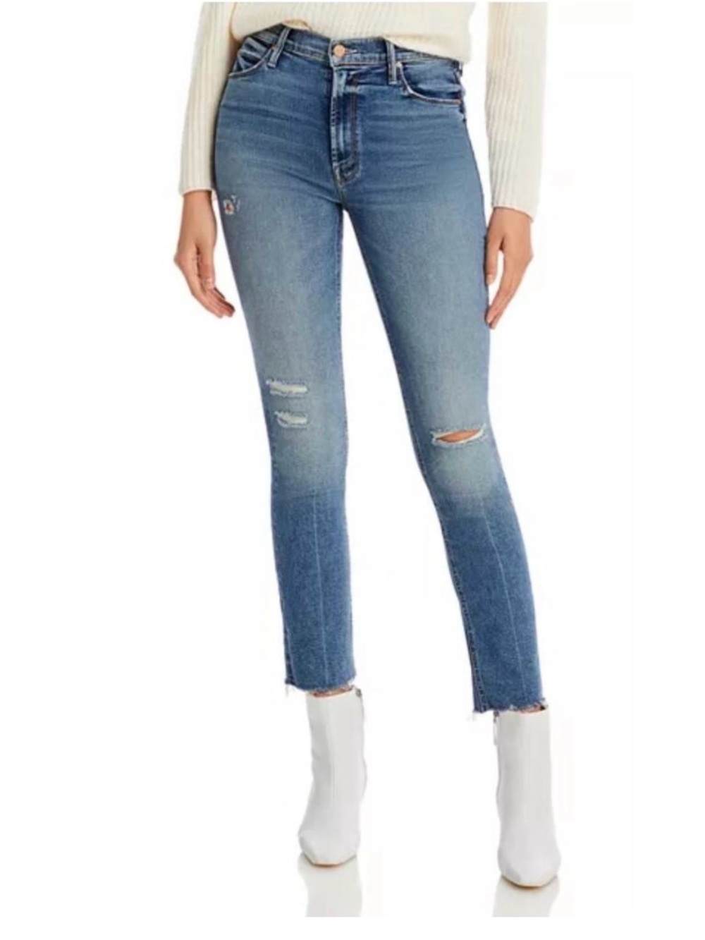 MOTHER The Mid Rise Dazzler
Ankle Fray Jeans